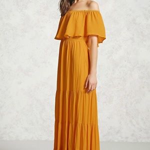 Forever 21 Off the Shoulder Maxi Dress